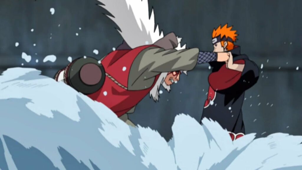 combat Jiraya vs Pain