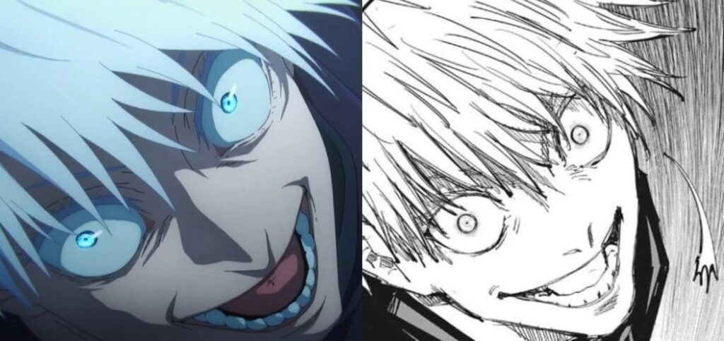 Jujutsu Kaisen  Manga vs Anime - Satoru Gojo